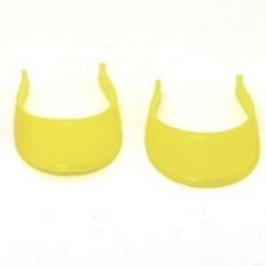 Vintage Barbie 1980s Mattell Doll Visors Hats Lot of 2 Accessory Yellow Visor